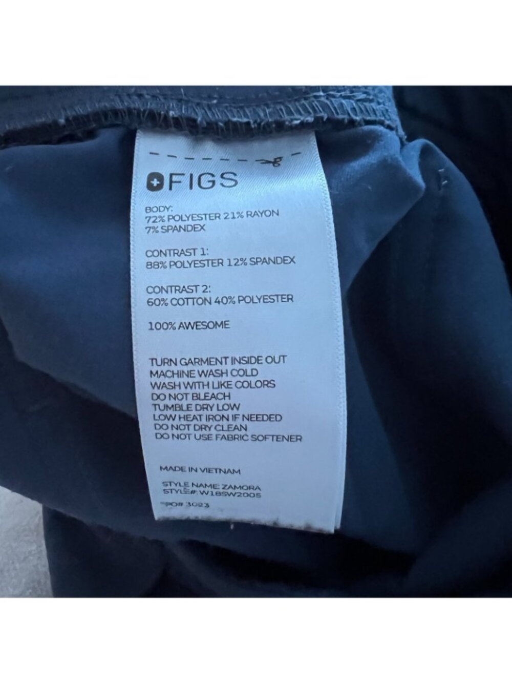 Figs Zamora Jogger Scrub Pants Dark Teal Blue Women's Size XL - Picture 9 of 10